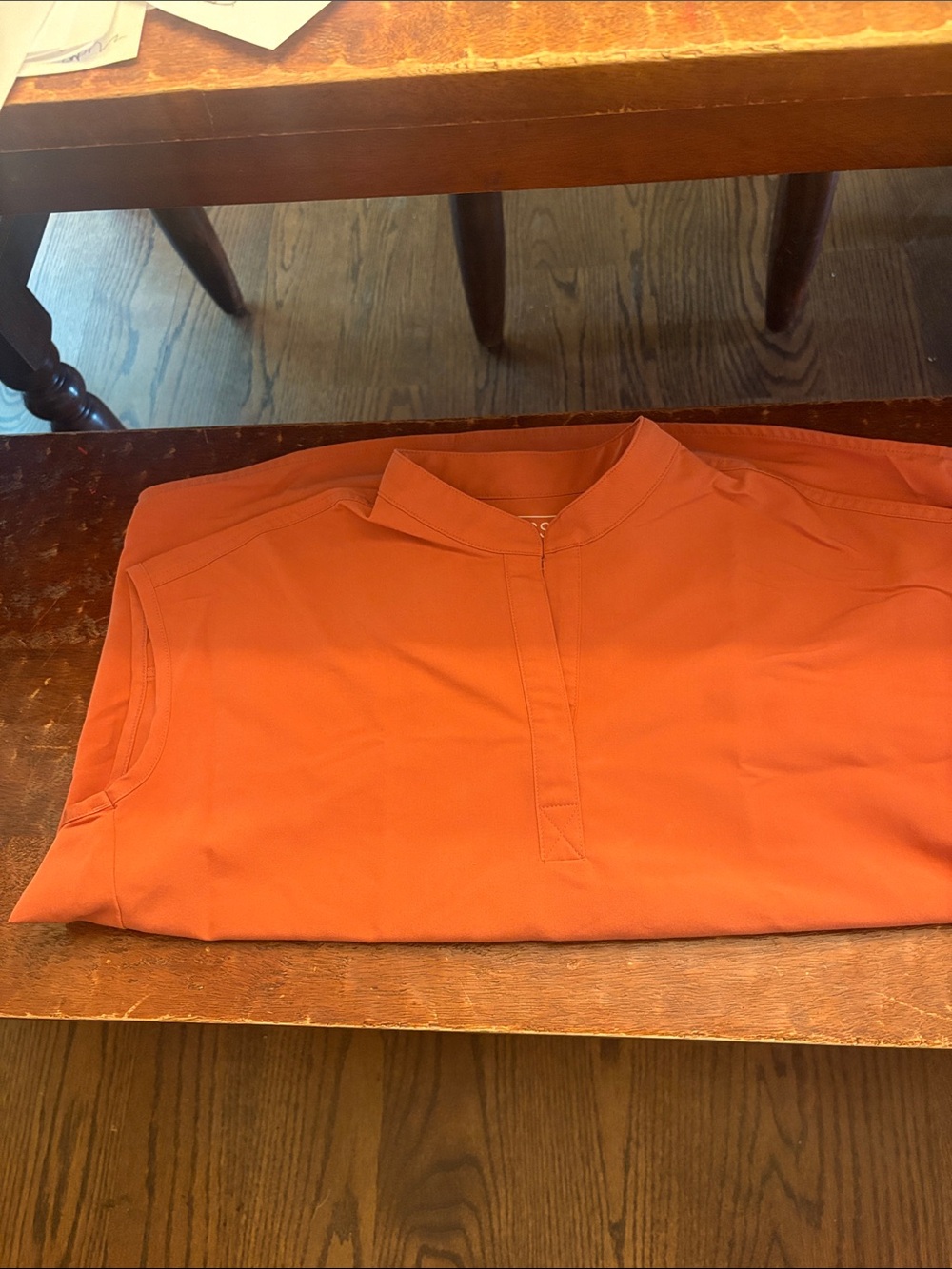 Figs Women's Tunic Top in Bright Orange